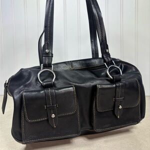 VTG Y2K Kenneth Cole reactions dual magnetic front pockets ring hardware READ